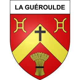 La Guéroulde 27 ville Stickers blason autocollant adhésif
