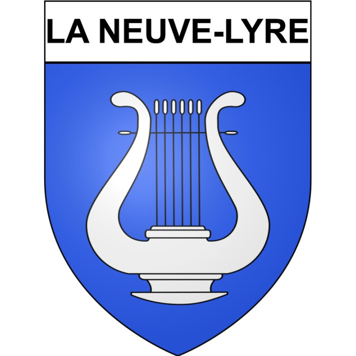 La Neuve-Lyre 27 ville Stickers blason autocollant adhésif