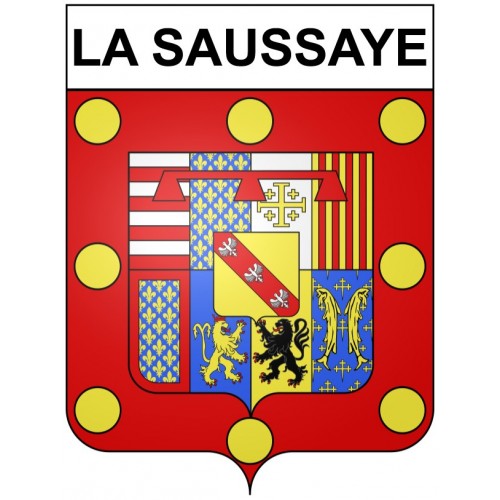 La Saussaye 27 ville Stickers blason autocollant adhésif