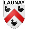 Launay 27 ville Stickers blason autocollant adhésif
