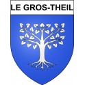 Le Gros-Theil 27 ville Stickers blason autocollant adhésif