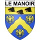 Le Manoir 27 ville Stickers blason autocollant adhésif