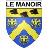 Le Manoir 27 ville Stickers blason autocollant adhésif