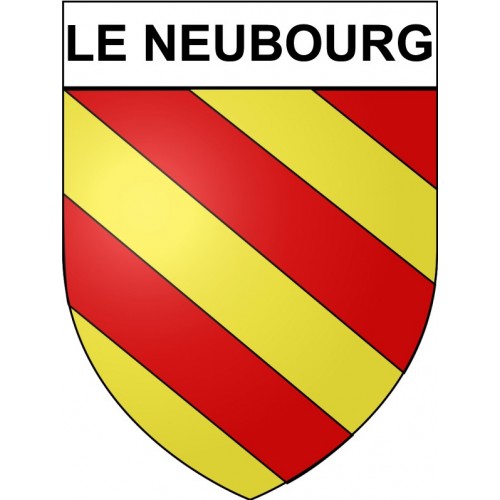 Le Neubourg 27 ville Stickers blason autocollant adhésif