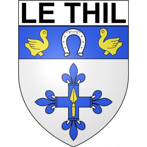 Stickers coat of arms Bazas adhesive sticker
