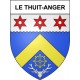 Le Thuit-Anger 27 ville Stickers blason autocollant adhésif