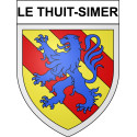 Le Thuit-Simer 27 ville Stickers blason autocollant adhésif