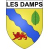 Les Damps 27 ville Stickers blason autocollant adhésif