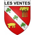 Pegatinas escudo de armas de Bazas adhesivo de la etiqueta engomada