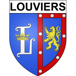Louviers 27 ville Stickers blason autocollant adhésif