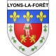 Lyons-la-Forêt 27 ville Stickers blason autocollant adhésif