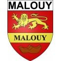 Malouy 27 ville Stickers blason autocollant adhésif