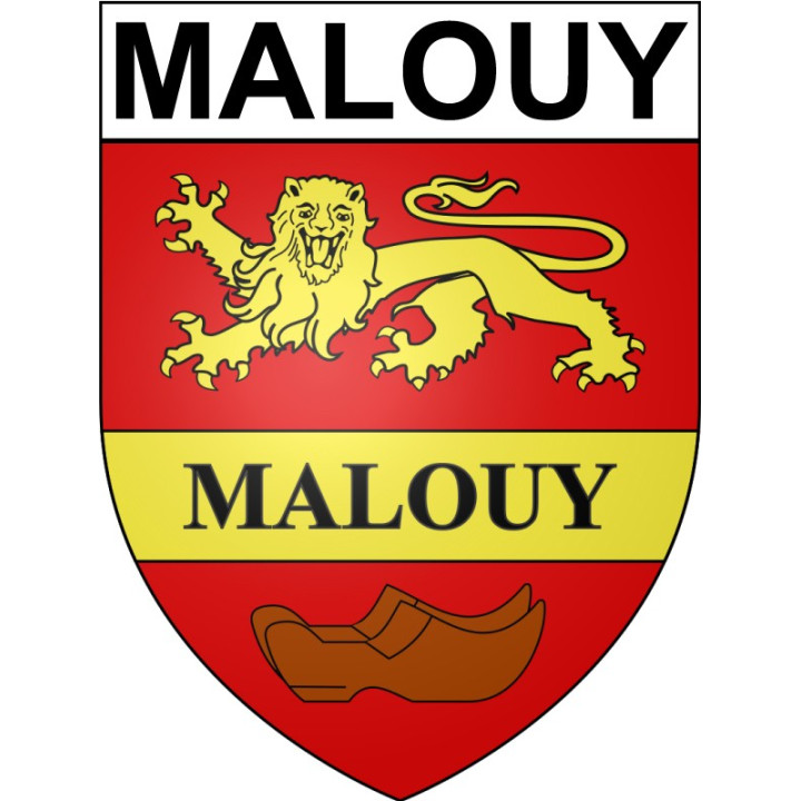 Malouy 27 ville Stickers blason autocollant adhésif