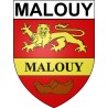 Malouy 27 ville Stickers blason autocollant adhésif