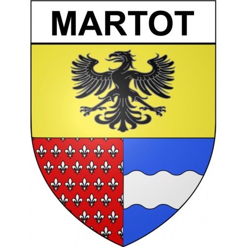 Martot 27 ville Stickers blason autocollant adhésif