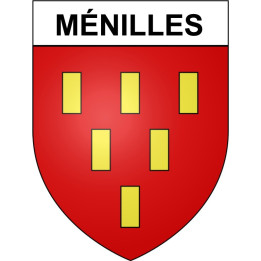 Ménilles 27 ville Stickers blason autocollant adhésif