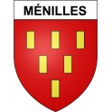 Ménilles 27 ville Stickers blason autocollant adhésif