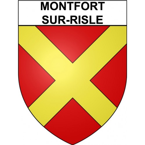 Montfort-sur-Risle 27 ville Stickers blason autocollant adhésif