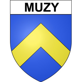 Muzy 27 ville Stickers blason autocollant adhésif