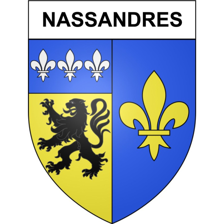 Nassandres 27 ville Stickers blason autocollant adhésif
