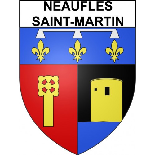 Neaufles-Saint-Martin 27 ville Stickers blason autocollant adhésif
