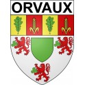 Orvaux 27 ville Stickers blason autocollant adhésif