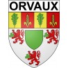 Orvaux 27 ville Stickers blason autocollant adhésif