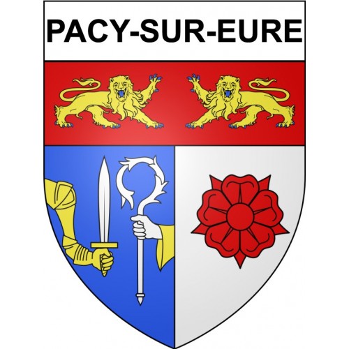 Pacy-sur-Eure 27 ville Stickers blason autocollant adhésif