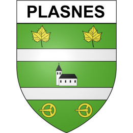 Plasnes 27 ville Stickers blason autocollant adhésif