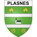Plasnes 27 ville Stickers blason autocollant adhésif