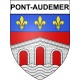 Pont-Audemer 27 ville Stickers blason autocollant adhésif