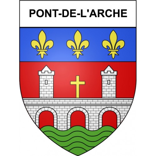 Pont-de-l'Arche 27 ville Stickers blason autocollant adhésif
