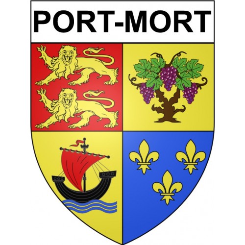 Port-Mort 27 ville Stickers blason autocollant adhésif