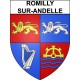 Romilly-sur-Andelle 27 ville Stickers blason autocollant adhésif