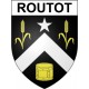 Routot 27 ville Stickers blason autocollant adhésif