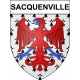 Sacquenville 27 ville Stickers blason autocollant adhésif