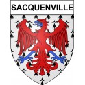 Sacquenville 27 ville Stickers blason autocollant adhésif