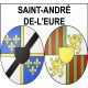 Saint-André-de-l'Eure 27 ville Stickers blason autocollant adhésif