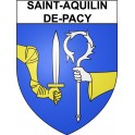 Saint-Aquilin-de-Pacy 27 ville Stickers blason autocollant adhésif