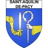 Saint-Aquilin-de-Pacy 27 ville Stickers blason autocollant adhésif