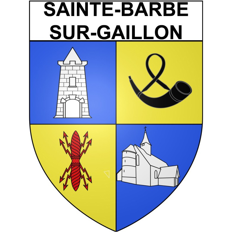 Stickers coat of arms Bazas adhesive sticker