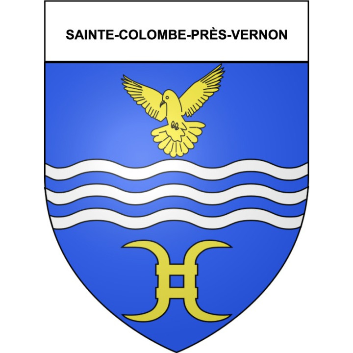 Sainte-Colombe-près-Vernon 27 ville Stickers blason autocollant adhésif