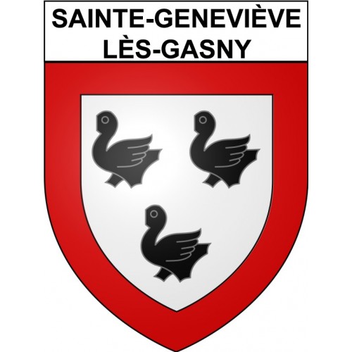 sainte-genevieve-les-gasny 27 ville Stickers blason autocollant adhésif