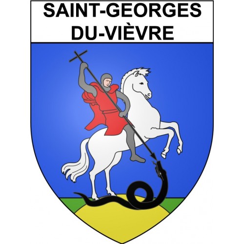 Saint-Georges-du-Vièvre Sticker wappen, gelsenkirchen, augsburg, klebender aufkleber