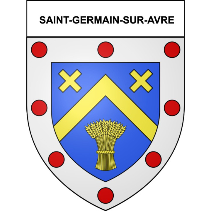 Saint-Germain-sur-Avre 27 ville Stickers blason autocollant adhésif