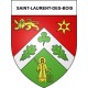 Saint-Laurent-des-Bois 27 ville Stickers blason autocollant adhésif