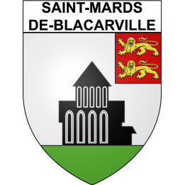 Saint-Mards-de-Blacarville 27 ville Stickers blason autocollant adhésif