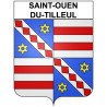 Saint-Ouen-du-Tilleul 27 ville Stickers blason autocollant adhésif