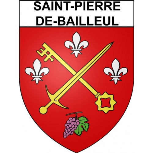 Saint-Pierre-de-Bailleul 27 ville Stickers blason autocollant adhésif