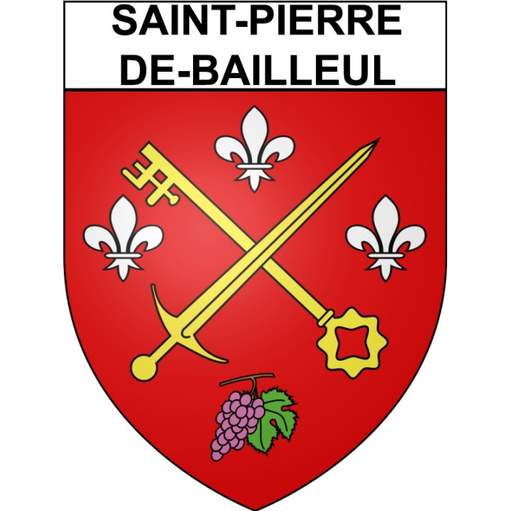Saint-Pierre-de-Bailleul 27 ville Stickers blason autocollant adhésif